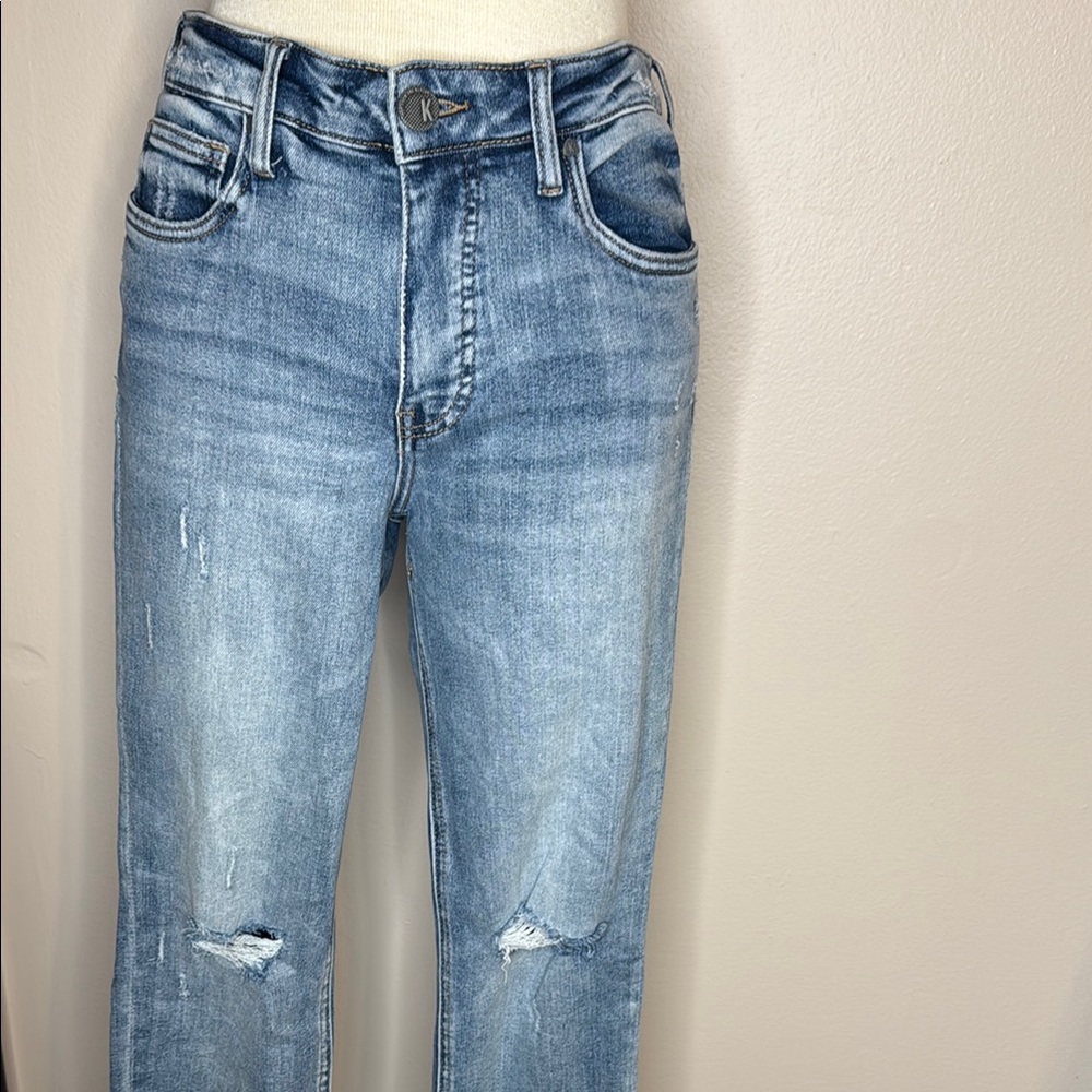 Kut from the Kloth Rachael HighRise Straight Leg Jeans 27in Inseam